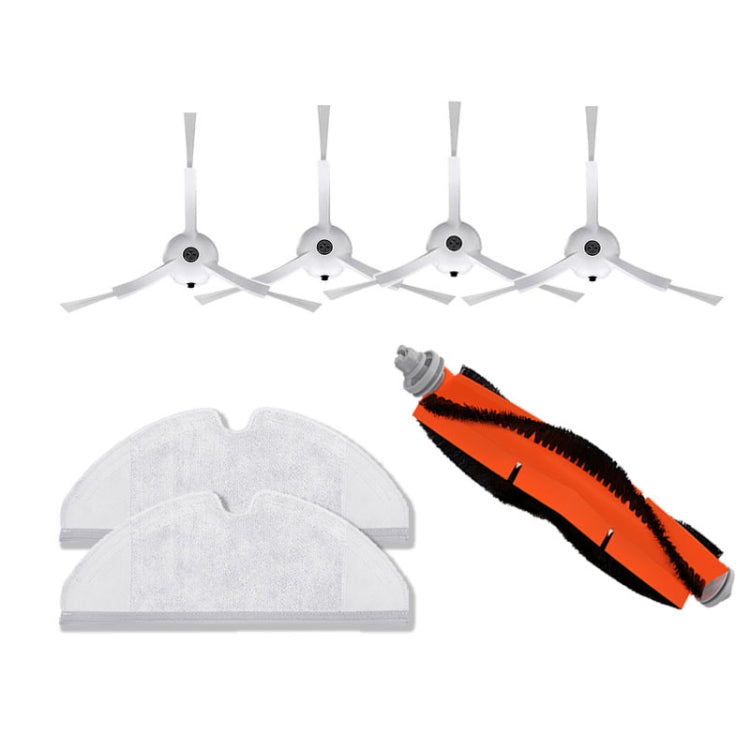 Sweeping Robot Accessories For Xiaomi Mijia Rock, Specification:, Main Brush+4 Side brush+2 Rag