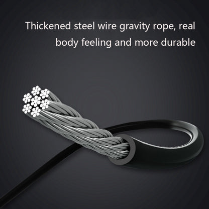 Rope / Cordless Dual-use Version Student Exam Exercise Fitness Smart Counting Skipping Rope with Load Weight, Black Yellow, White Black, White Blue, White Powder