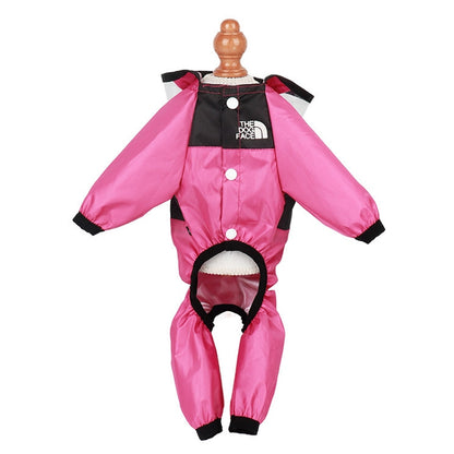 Seasons Universal Raincoat For Dogs Four-Legged Clothing Transparent PU Waterproof Clothing, S, M, L, XXXL, XXXXL