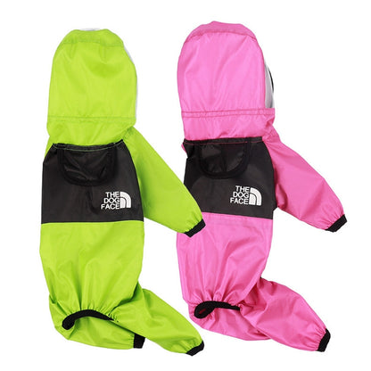 Seasons Universal Raincoat For Dogs Four-Legged Clothing Transparent PU Waterproof Clothing, S, M, L, XL, XXXL, XXXXL