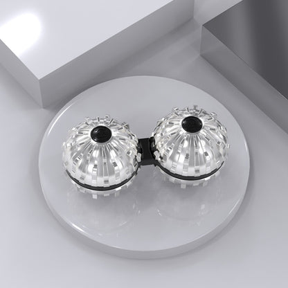 Siamese Massage Ball Fingertip Spinner Toy Decompression Artifact, (Silver), (Black), (Bronze), (Red Copper)