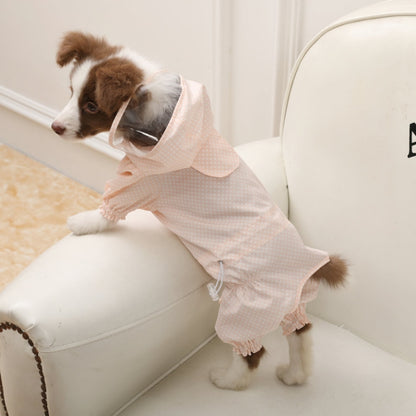 Dog Raincoat Out Four Foot Waterproof Dust Clothes Pet Raincoat, M, XL, XXL, XXXL
