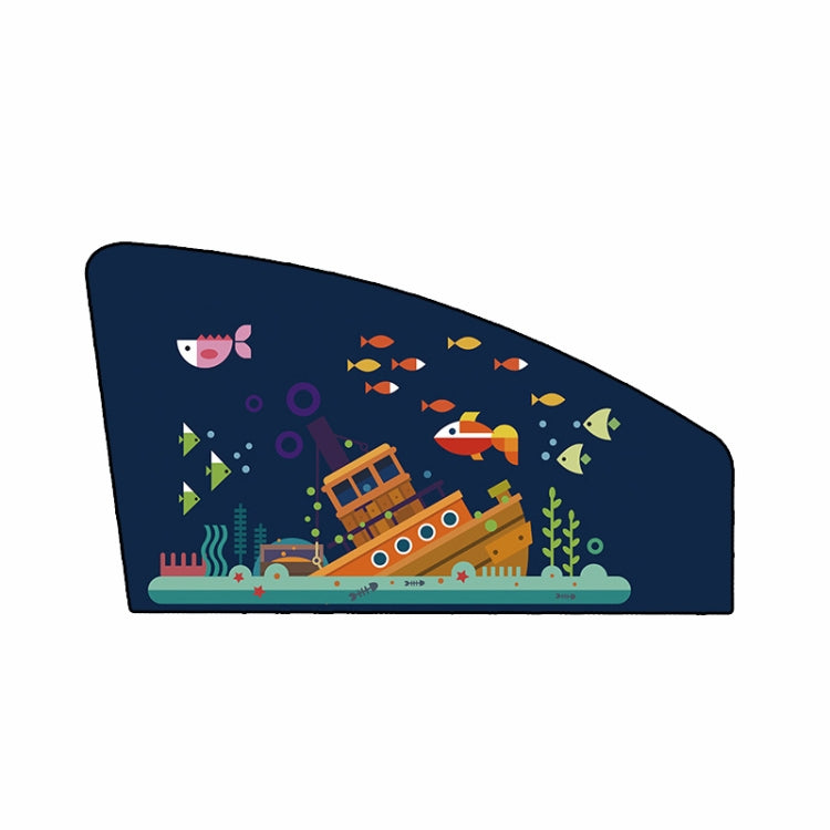 Automobile Sunshade Car Windows Sun Protection And Heat Insulation Magnetic Telescopic Side Curtains, Deep Sea Adventure Driving Position, Deep Sea Adventure Co-driver, Deep Sea Adventure Rear Square, Auspicious Three Treasures Driving Position