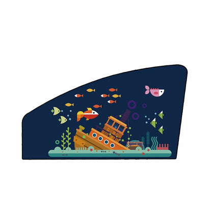 Automobile Sunshade Car Windows Sun Protection And Heat Insulation Magnetic Telescopic Side Curtains, Deep Sea Adventure Driving Position, Deep Sea Adventure Co-driver, Deep Sea Adventure Rear Square, Auspicious Three Treasures Driving Position