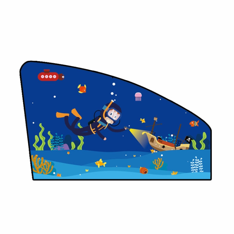 Automobile Sunshade Car Windows Sun Protection And Heat Insulation Magnetic Telescopic Side Curtains, Deep Sea Adventure Driving Position, Deep Sea Adventure Co-driver, Deep Sea Adventure Rear Square, Auspicious Three Treasures Driving Position