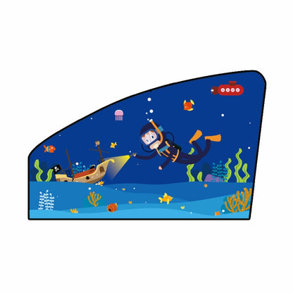 Automobile Sunshade Car Windows Sun Protection And Heat Insulation Magnetic Telescopic Side Curtains, Deep Sea Adventure Driving Position, Deep Sea Adventure Co-driver, Deep Sea Adventure Rear Square, Auspicious Three Treasures Driving Position