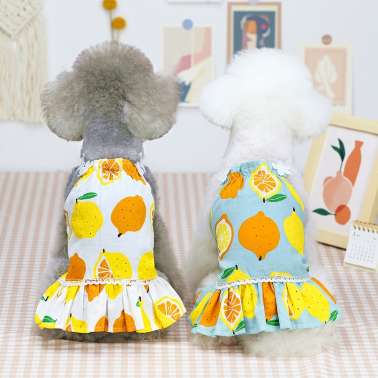 Pet Clothing Dog Cat Dress Lemon Skirt, S, M, L, XL, XS