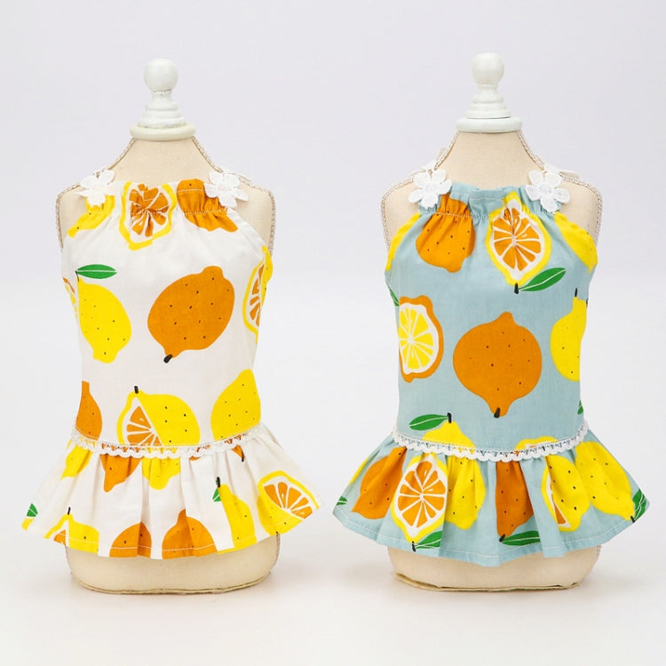 Pet Clothing Dog Cat Dress Lemon Skirt, S, M, L, XL, XS