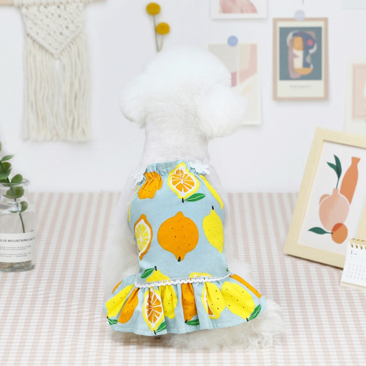 Pet Clothing Dog Cat Dress Lemon Skirt, S, M, L, XL, XS