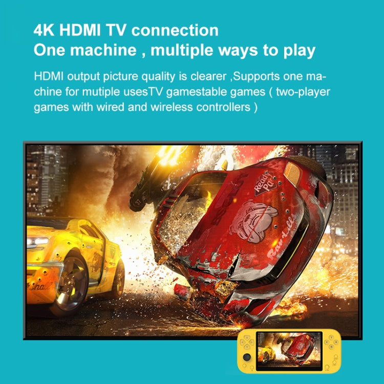 X20 LIFE Classic Games Handheld Game Console with 5.1 inch Screen & 8GB Memory, Support HDMI Output, X20 LIFE / Yellow, X20 LIFE / Blue, X20 LIFE / Gray