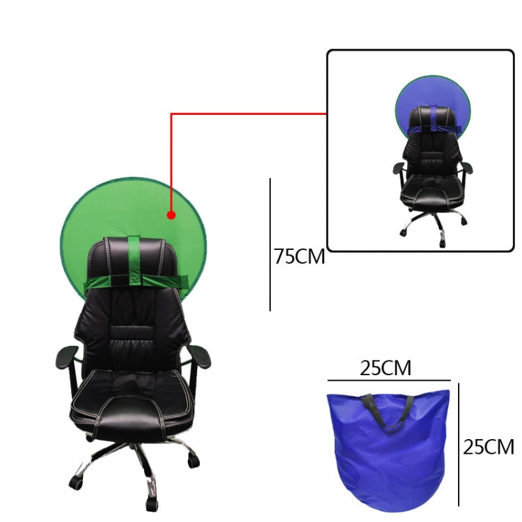 Live E-Sports Background Cloth Folding Background Board, Size:, Double Layer S Blue Green 75cm, Double Layer L Blue Green 142cm