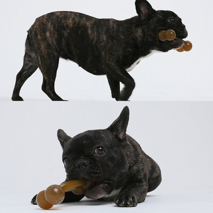 Nylon PU Dog Molar Stick Cleaning Dog Bite Toy, Large Double Head Arched Bone, Small Double Bone, Large Double Bone