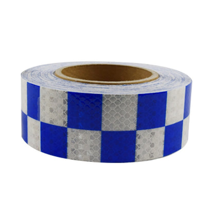 PVC Lattice Reflective Belt Generic Film Traffic Safety Facilities Anti-Collision Warning Stickers, Red White, Blue White, Black Dreen, Red Yellow, Yellow Black, White Green