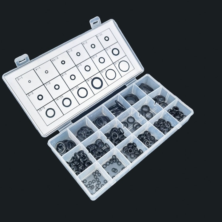 225pcs /Pack Car Silicone Seal Rubber Combination, 225 PCS Black