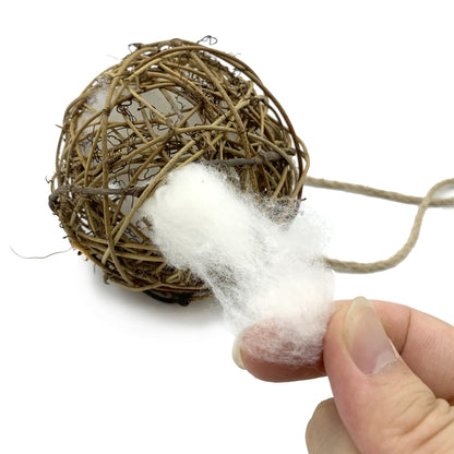 Parrot Toy Sepak Takraw Cotton Bite Ball Relieves Boredom And Prevents Biting Hair, 8cm, 10cm, 15cm