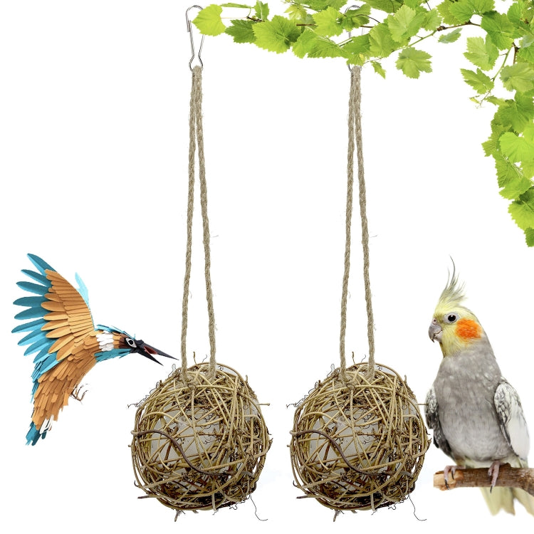 Parrot Toy Sepak Takraw Cotton Bite Ball Relieves Boredom And Prevents Biting Hair, 8cm, 10cm, 15cm