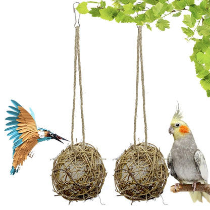 Parrot Toy Sepak Takraw Cotton Bite Ball Relieves Boredom And Prevents Biting Hair, 8cm, 10cm, 15cm