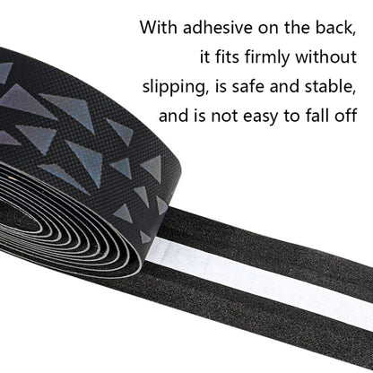 WEST BIKING Bicycle Volorful Handlebar Straps Shock Absorption PU Non-Slip Handlebar Wrap Riding Equipment, 215x3cm Aurora, 215x3cm Reflective