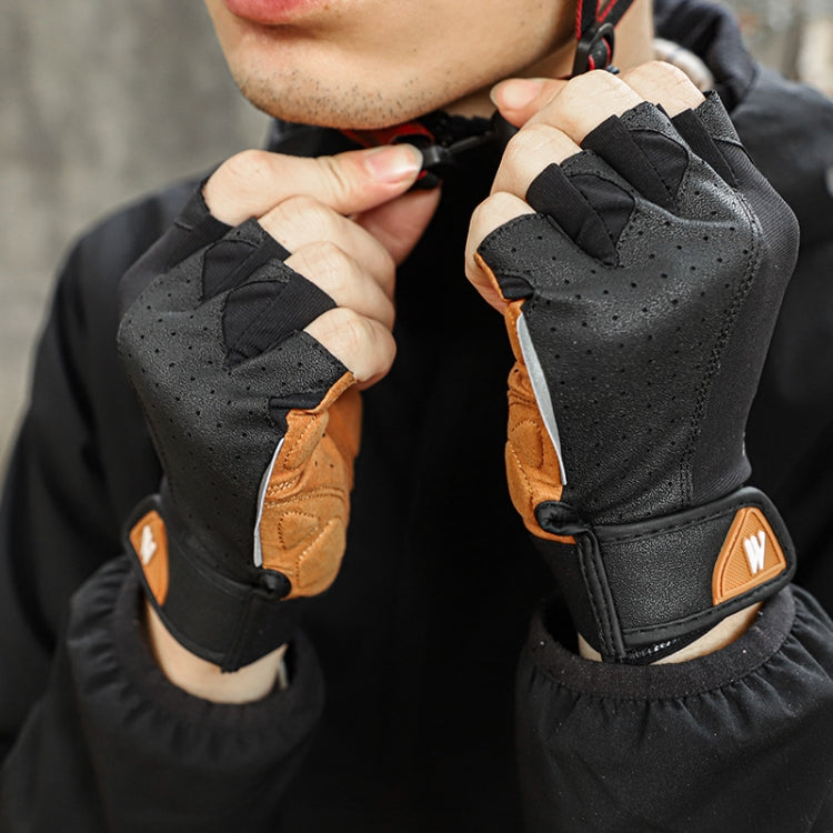 WEST BIKING YP0211196 Half-Finger Shock-Absorbing Anti-Skid Motorcycle Bike Gloves Riding Equipment, S, M, L, XL