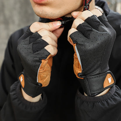 WEST BIKING YP0211196 Half-Finger Shock-Absorbing Anti-Skid Motorcycle Bike Gloves Riding Equipment, S, M, L, XL