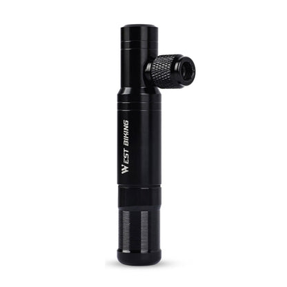 WEST BIKING YP0711083 Multifunctional Bicycle Tire Repair Tool Portable Inflator Emergency Riding Equipment, Black Without Gas Cylinder