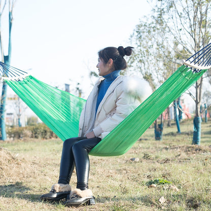 Bending Ice Silk Mesh Hammock Outdoor Hanging Bed Camping  Anti-Sidewall Hammock Swing, Size: 190x130 cm, (Green), (Pink)