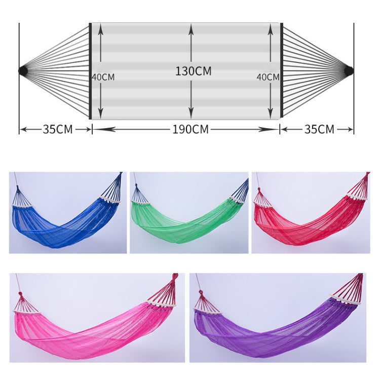 Bending Ice Silk Mesh Hammock Outdoor Hanging Bed Camping  Anti-Sidewall Hammock Swing, Size: 190x130 cm, (Green), (Pink)