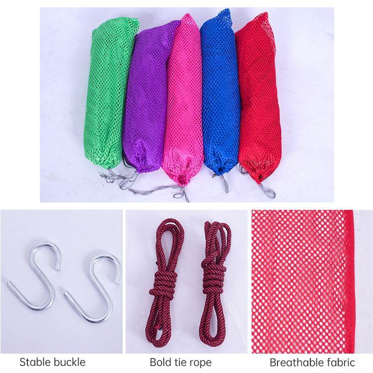 Bending Ice Silk Mesh Hammock Outdoor Hanging Bed Camping  Anti-Sidewall Hammock Swing, Size: 190x130 cm, (Green), (Pink)
