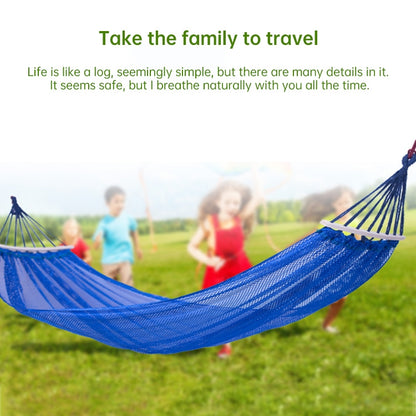 Bending Ice Silk Mesh Hammock Outdoor Hanging Bed Camping  Anti-Sidewall Hammock Swing, Size: 190x130 cm, (Green), (Pink)