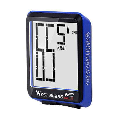 WEST BIKING Mountain Road Bike Wireless Big Character Table Big Screen Waterproof Night Light Speed Speedometer, Night Light Speed Speedometer(Green), Night Light Speed Speedometer(Black), Night Light Speed Speedometer(Red)