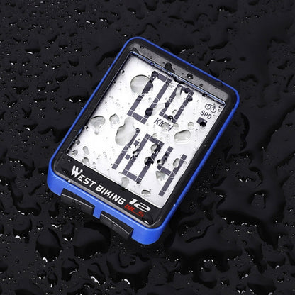 WEST BIKING Mountain Road Bike Wireless Big Character Table Big Screen Waterproof Night Light Speed Speedometer, Night Light Speed Speedometer(Green), Night Light Speed Speedometer(Black), Night Light Speed Speedometer(Red)