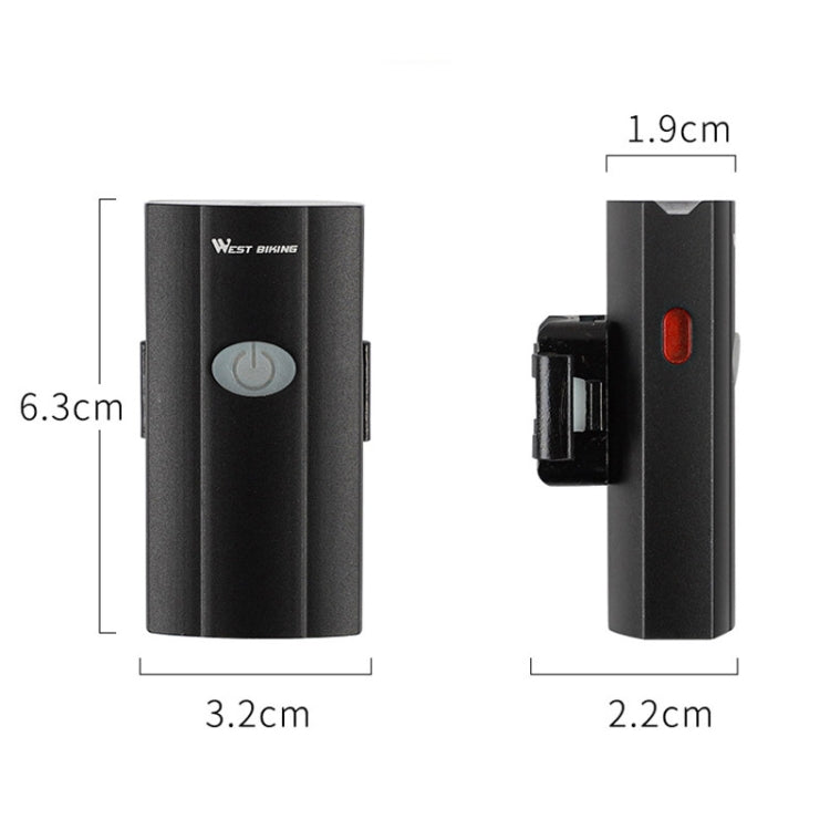WEST BIKING YP0701281 Bicycle Lights Helmet Lights Front And Tail Warning Lights USB Night Riding Mountain Bike Equipment With Side Lights, YP0701281