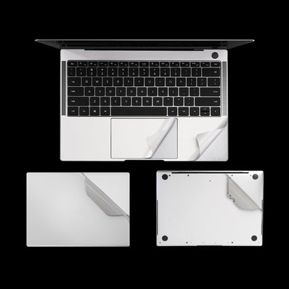 JRC 4 in 1 Computer Upper Cover + Lower Cover + Full Support Sticker + Touch Sticker Film Notebook Shell Protective Film, For Huawei Matebook X Pro 2019 / 2020 (Silver), For Huawei Matebook X Pro 2019 / 2020 (Gray)
