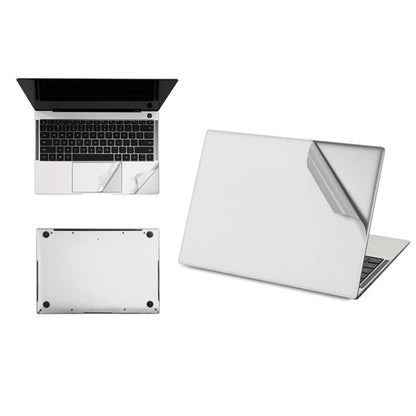 JRC 4 in 1 Computer Upper Cover + Lower Cover + Full Support Sticker + Touch Sticker Film Notebook Shell Protective Film, For Huawei Matebook X Pro 2019 / 2020 (Silver), For Huawei Matebook X Pro 2019 / 2020 (Gray)