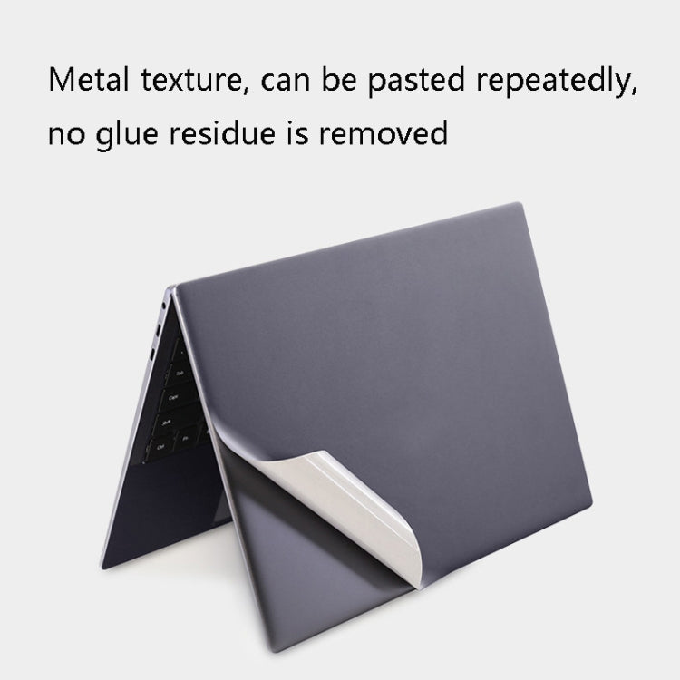 JRC 4 in 1 Computer Upper Cover + Lower Cover + Full Support Sticker + Touch Sticker Film Notebook Shell Protective Film, For Huawei Matebook X Pro 2019 / 2020 (Silver), For Huawei Matebook X Pro 2019 / 2020 (Gray)