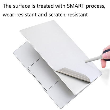 JRC 4 in 1 Computer Upper Cover + Lower Cover + Full Support Sticker + Touch Sticker Film Notebook Shell Protective Film, For Huawei Matebook X Pro 2019 / 2020 (Silver), For Huawei Matebook X Pro 2019 / 2020 (Gray)