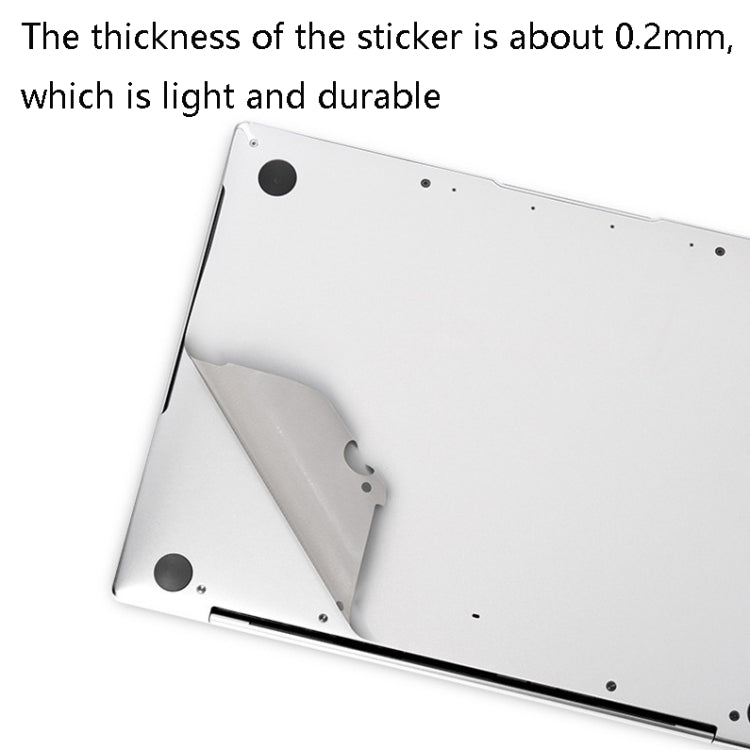 JRC 4 in 1 Computer Upper Cover + Lower Cover + Full Support Sticker + Touch Sticker Film Notebook Shell Protective Film, For Huawei Matebook X Pro 2019 / 2020 (Silver), For Huawei Matebook X Pro 2019 / 2020 (Gray)