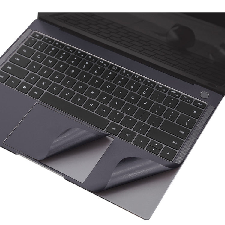 JRC 4 in 1 Computer Upper Cover + Lower Cover + Full Support Sticker + Touch Sticker Film Notebook Shell Protective Film, For Huawei Matebook X Pro 2019 / 2020 (Silver), For Huawei Matebook X Pro 2019 / 2020 (Gray)