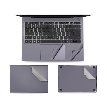 JRC 4 in 1 Computer Upper Cover + Lower Cover + Full Support Sticker + Touch Sticker Film Notebook Shell Protective Film, For Huawei Matebook X Pro 2019 / 2020 (Silver), For Huawei Matebook X Pro 2019 / 2020 (Gray)