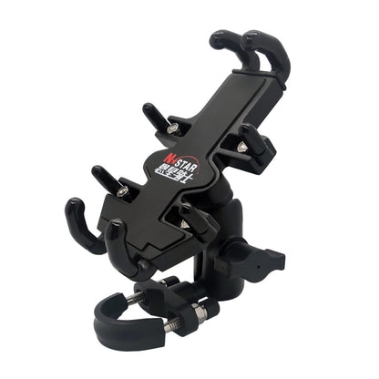 N-STAR NJN001 Motorcycle Bicycle Compatible Mobile Phone Bracket Aluminum Accessories Riding Equipment, Aluminum (With T Head), Aluminum (With Crooked Ball Head), Aluminum (With Pump Cover), Aluminum (With Expansion Head ), Aluminum (With M10 Ball)