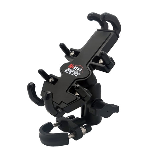 N-STAR NJN001 Motorcycle Bicycle Compatible Mobile Phone Bracket Aluminum Accessories Riding Equipment, Aluminum (With T Head), Aluminum (With Crooked Ball Head), Aluminum (With Pump Cover), Aluminum (With Expansion Head ), Aluminum (With M10 Ball)
