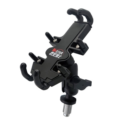 N-STAR NJN001 Motorcycle Bicycle Compatible Mobile Phone Bracket Aluminum Accessories Riding Equipment, Aluminum (With T Head), Aluminum (With Crooked Ball Head), Aluminum (With Pump Cover), Aluminum (With Expansion Head ), Aluminum (With M10 Ball)