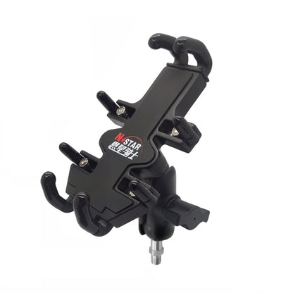 N-STAR NJN001 Motorcycle Bicycle Compatible Mobile Phone Bracket Aluminum Accessories Riding Equipment, Aluminum (With T Head), Aluminum (With Crooked Ball Head), Aluminum (With Pump Cover), Aluminum (With Expansion Head ), Aluminum (With M10 Ball)