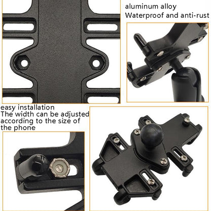 N-STAR NJN001 Motorcycle Bicycle Compatible Mobile Phone Bracket Aluminum Accessories Riding Equipment, Aluminum (With T Head), Aluminum (With Crooked Ball Head), Aluminum (With Pump Cover), Aluminum (With Expansion Head ), Aluminum (With M10 Ball)