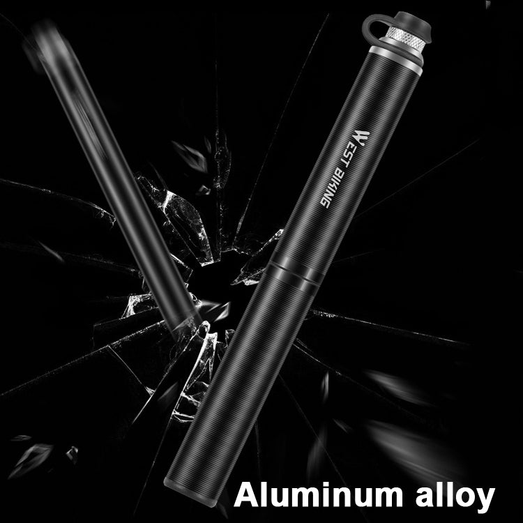 West Biking Bicycle Pump Portable High Pressure Inflators Mountain Road Car Bicycle Riding Equipment, West Biking Pump(Black), West Biking Pump(Silver)
