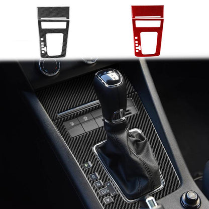 For 2017-2021 Skoda Octavia Left-Hand Drive 2pcs /Set Gear Shift Panel Trim Sticker, Left-Hand Drive