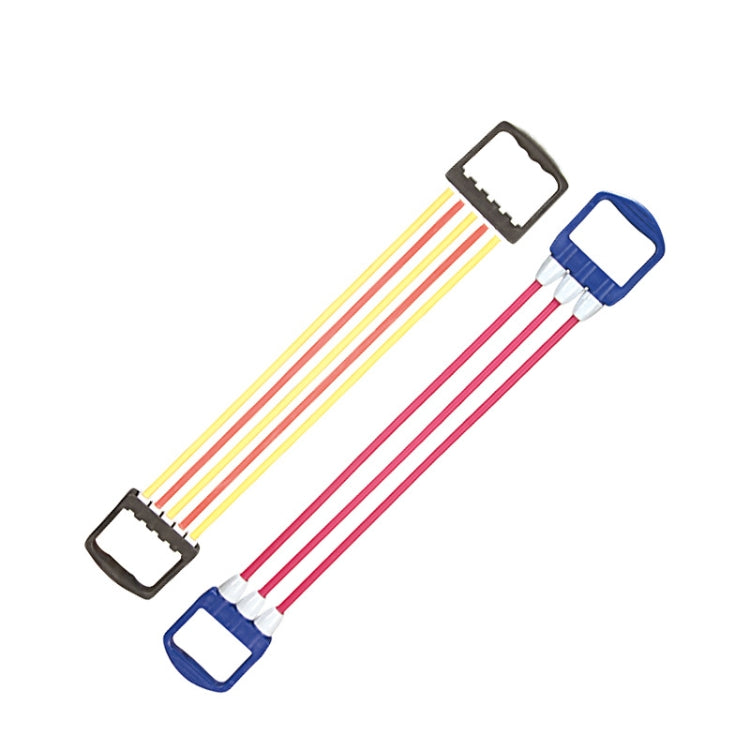 Three-tube TPE Wall Pulley Elastic Rope Home Fitness Equipment For Ladies And Children, Random Colour Delivery, Three-tube, Five-tube