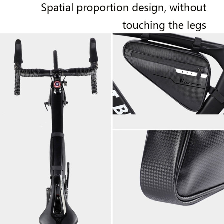 WEST BIKING Bicycle Large-Capacity Triangle Bag Waterproof Beam Bag Riding Equipment, WEST BIKING Triangle Bag