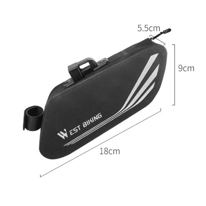 WEST BIKING YP0707219 Bicycle Portable Reflective Tail Bag Waterproof Saddle Bag Hard Shell Seat Tube Bag Riding Equipment, YP0707219
