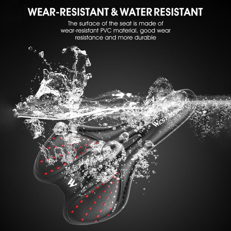 WEST BIKING YP0801086 Silicone Thickened Soft And Comfortable Bicycle Seat, YP0801086